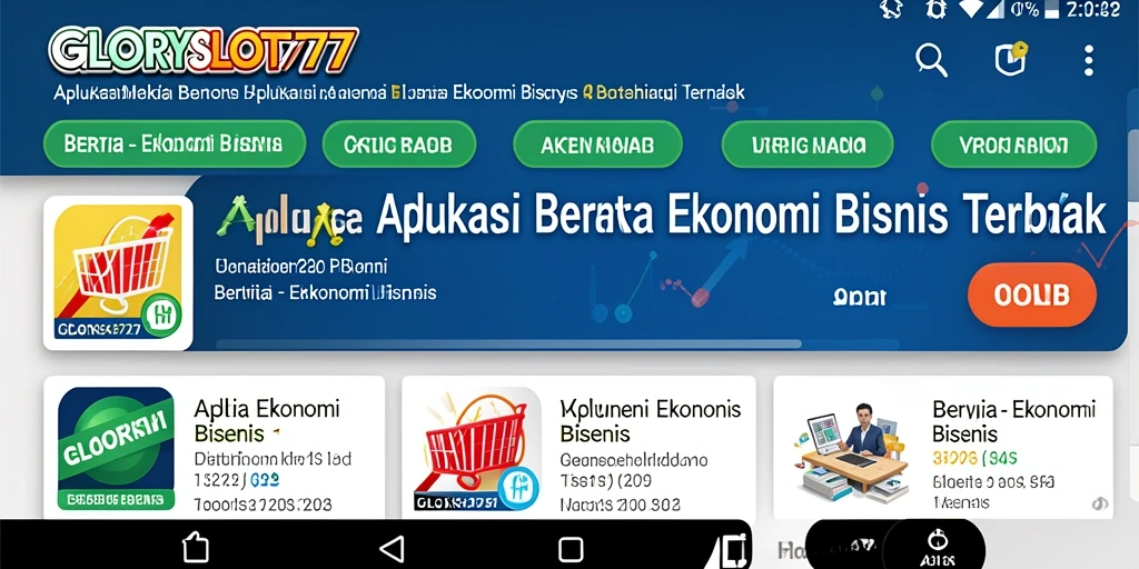 Antarmuka GLORYSLOT777 yang informatif dan mudah diakses.