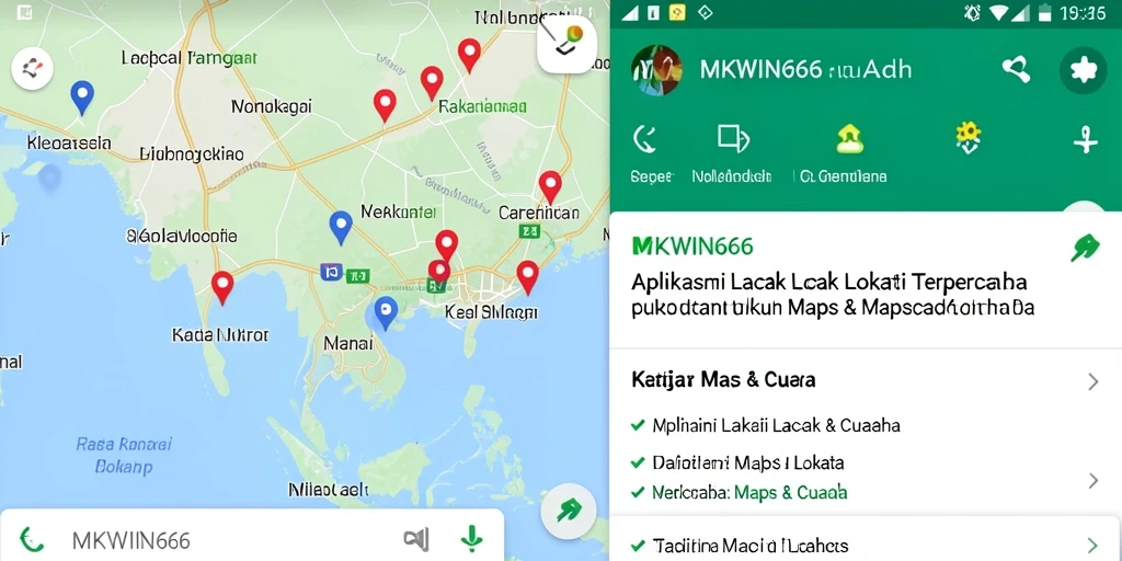 Antarmuka MKWIN666 menunjukkan fitur pelacakan lokasi yang intuitif.