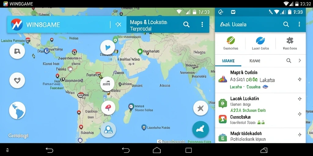 Tampilan antarmuka Lacak Lokasi WIN8GAME yang intuitif dan informatif.